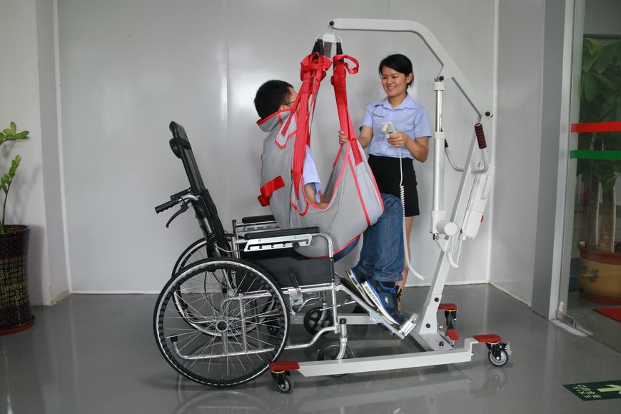 Система підйома пацієнта MIRID D01A (без акумулятора). Підйомник для інваліда. Два слінги в подарунок. 0035 фото