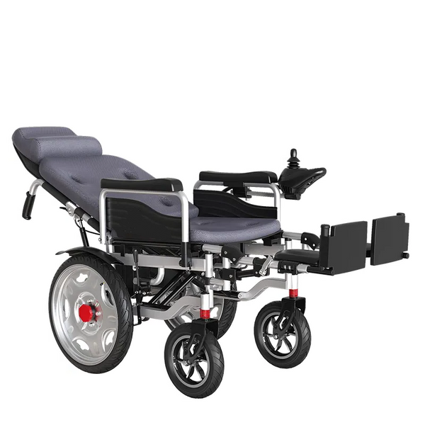 Складний електричний візок для інвалідів з підголовником MIRID D-812 0093 фото