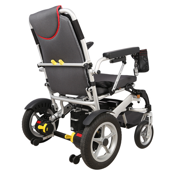 Легка складана електрична коляска для інвалідів MIRID D6034. Складається з допомогою пульта. 0049 фото