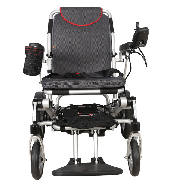 Легка складана електрична коляска для інвалідів MIRID D6034. Складається з допомогою пульта. 0049 фото