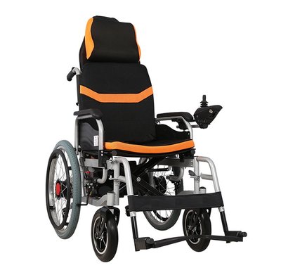 Складана електрична коляска для інвалідів з підголовником MIRID D6035С (режими: електро, активний). Літієва батарея – 20 аг. 0053 фото