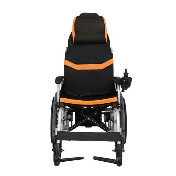 Складная электрическая коляска для инвалидов с подголовником MIRID D6035С (режимы: электро, активный). 0053 фото