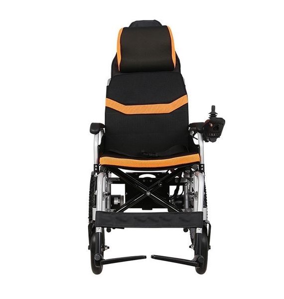 Складная электрическая коляска для инвалидов с подголовником MIRID D6036C. Литиевая батарея – 20Ач. 0054 фото