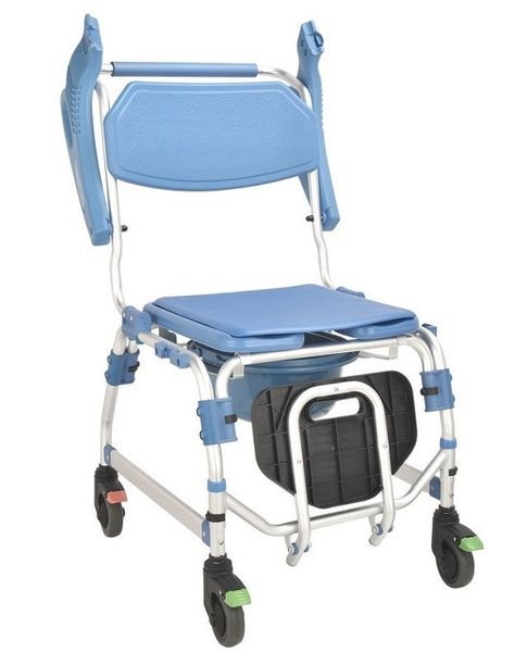 Коляска для інвалідів з туалетом MIRID KDB-698А. Багатофункціональний інвалідне крісло для душу і туалету. 0083 фото