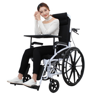 Ручная складная коляска для инвалидов с туалетом MIRID S119. Многофункциональное инвалидное кресло. 0062 фото