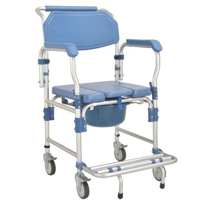 Коляска для інвалідів з туалетом MIRID KDB-697B. Багатофункціональний інвалідне крісло для душу і туалету. 0084 фото