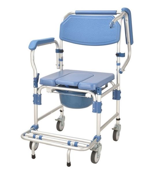 Коляска для инвалидов с туалетом MIRID KDB-697B. Кресло для душа и туалета. 0084 фото