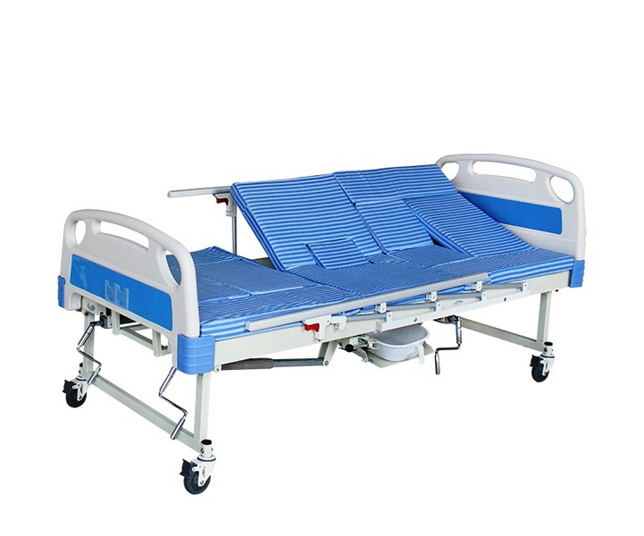 Медицинская кровать с туалетом и функцией бокового переворота MIRID E30. Кровать для реабилитации инвалида. 0001 фото