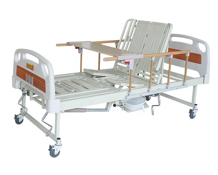 Медицинская кровать с туалетом и функцией бокового переворота MIRID E30. Кровать для реабилитации инвалида. 0001 фото