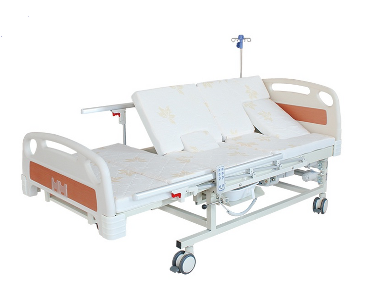 Медицинская кровать с туалетом и функцией бокового переворота MIRID E20. Кровать для реабилитации инвалида. 0002 фото